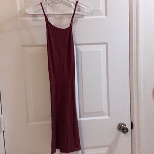 Hollister Burgundy Midi Dress